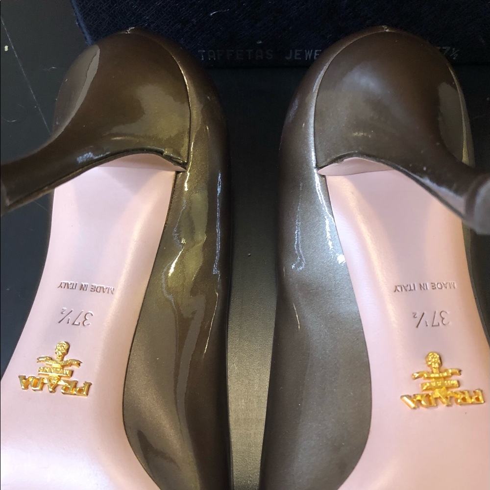 PRADA pump couture taupe with rhinestones ✨ - Picture 11 of 12